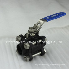 Carbon Steel 3 Pieces Ball Valve with Ce